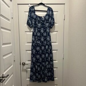 Altar’d State Floral Blue Maxi Dress